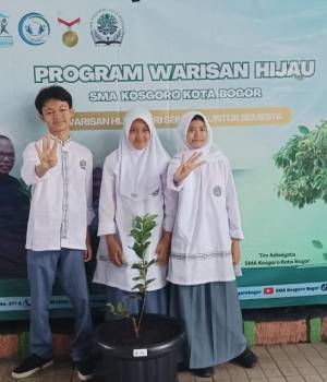 Tim Adiwiyata SMA Kosgoro Bogor Mengadakan Kegiatan Warisan Hijau dari Sekolah untuk Semesta