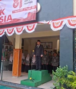 Peringatan Upacara Bendera Dalam Rangka Peringatan Hari Kemerdekaan RI ke-81 di SMA Kosgoro Bogor